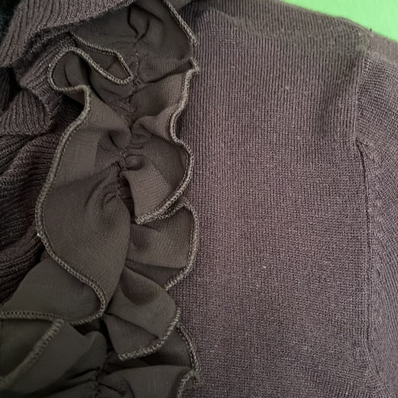 Katherine Barclay ruffle open cardigan - Picture 2 of 5